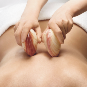 Lava shells massage